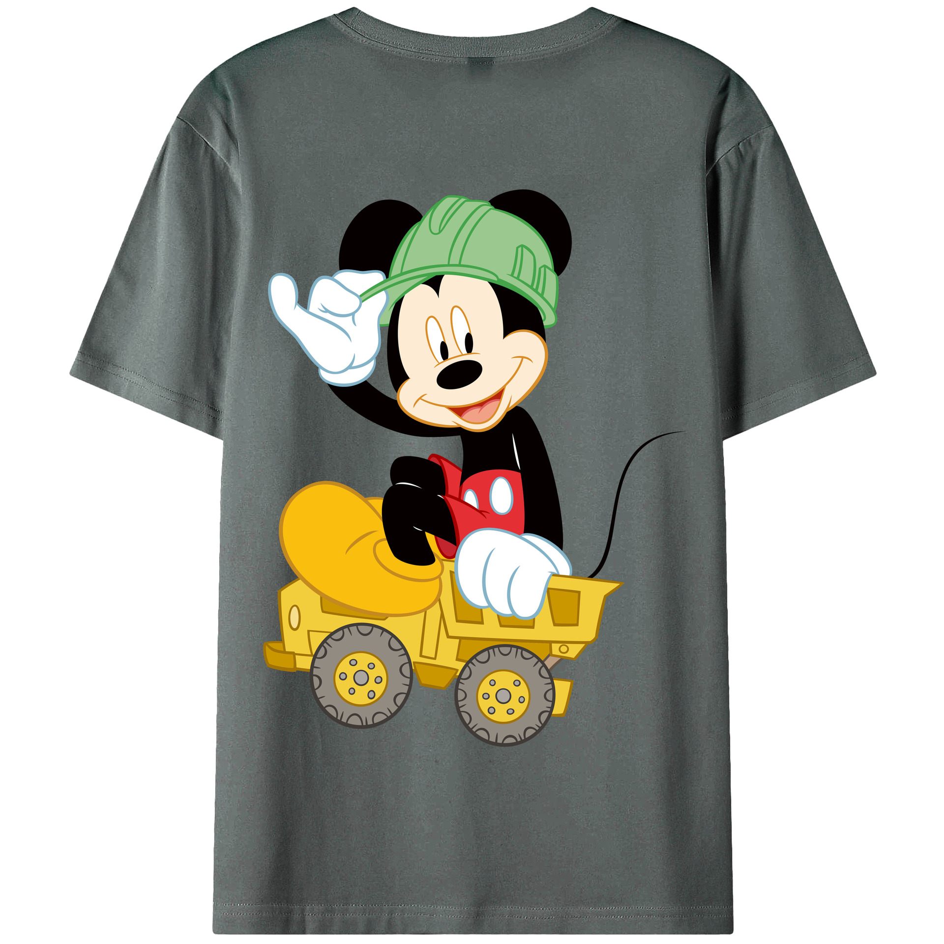 （画像用） ミッキーマウス Mickey Mouse 綿100％半袖Tシャツ（背面プリント）
